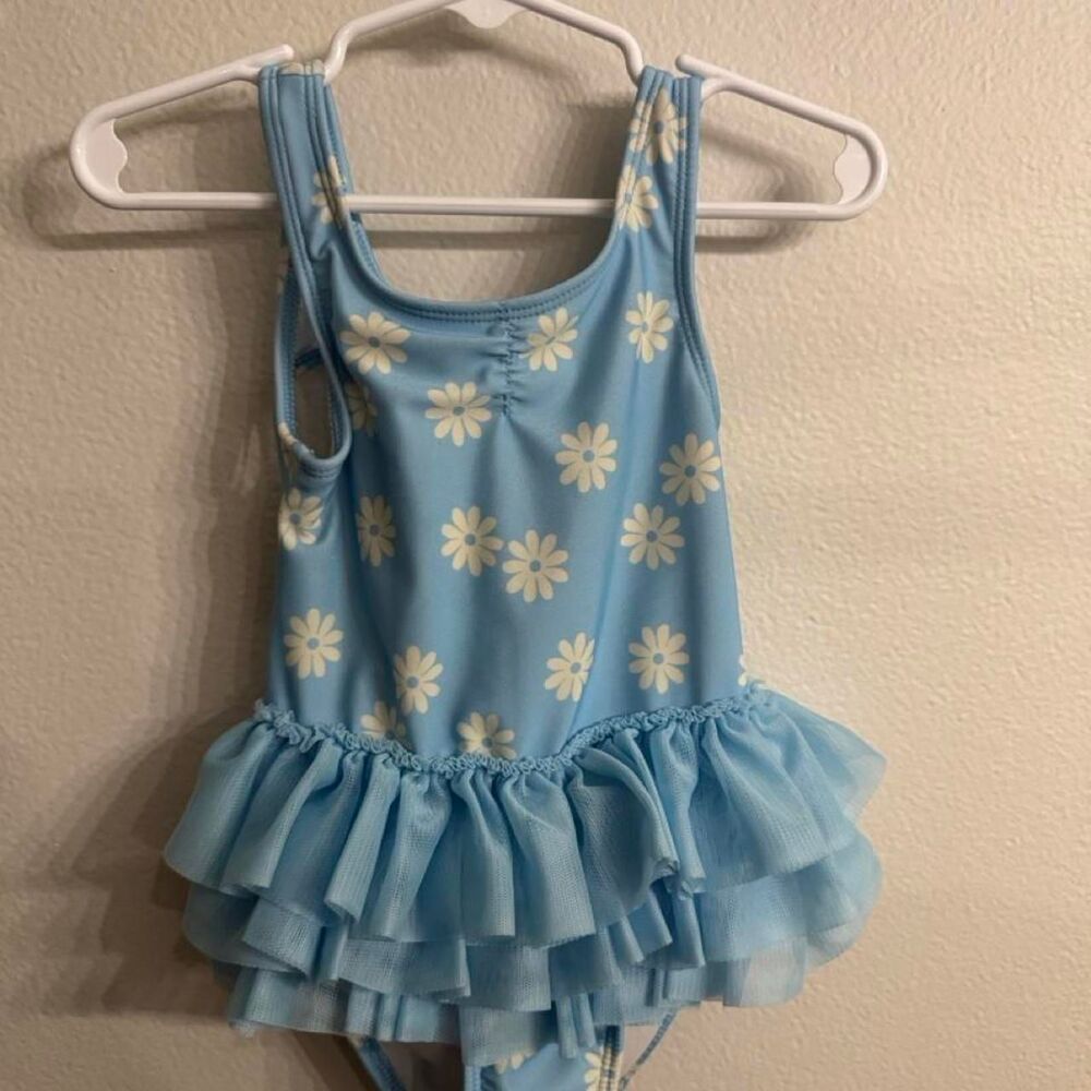 Cat-jack Girl's Blue Swimsuit-one-piece
